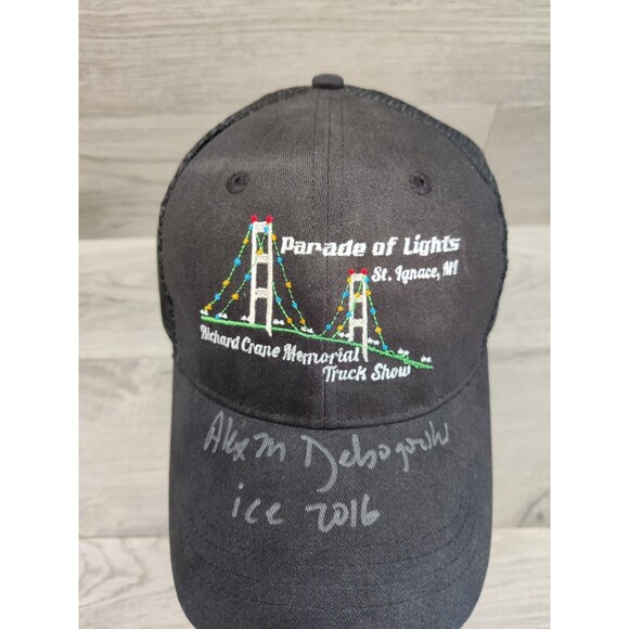 Parade of Lights St. Ignace Richard Crane Memorial Truck Show Trucker Hat Signed - Picture 4 of 11